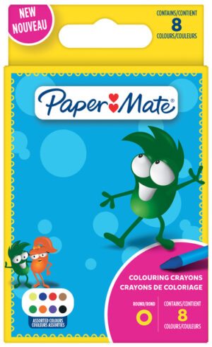 Kredki świecowe 8kol. Paper Mate