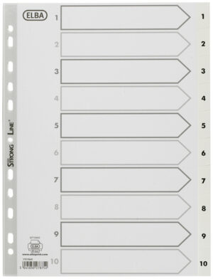Przekładki A4 1-10 numer., Elba