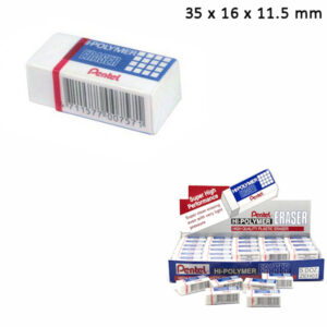 Gumka do ścierania kreślarska mini 35 x 16 x 11.5 mm ZEH-03, Pentel