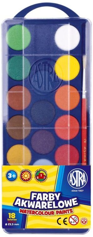 Farby akwarelowe 18kol. 23,5 Euro, Astra
