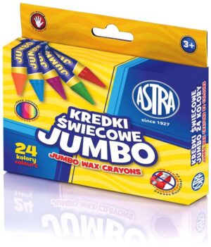 Kredki świecowe 24-kol, Astra