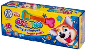 Farby plakatowe 10-kol. 20ml Astrino, Astra