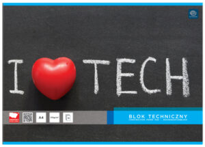 Blok techniczny A4 10 k. 170g, Interdruk