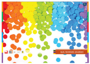 Blok techniczny kolor. A3 10 k. 160g barwiony w masie, Interdruk
