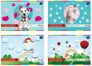 Zeszyt papierów kolorowych samoprz. B4, Interdruk