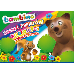 Zeszyt papierów kolorowych nabłyszcz. A4 10 k. Bambino std.,, Unipap