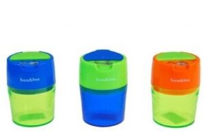 Temperówka podwójna metalowa z pojemnikiem, St.Majewski