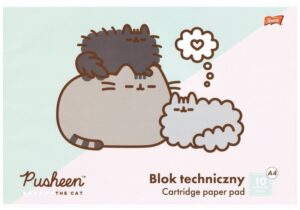 Blok techniczny A4 10 k. Pusheen, Unipap