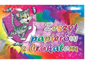 Zeszyt papierów kolorowych brokatowych B5 ZB-8, Aliga