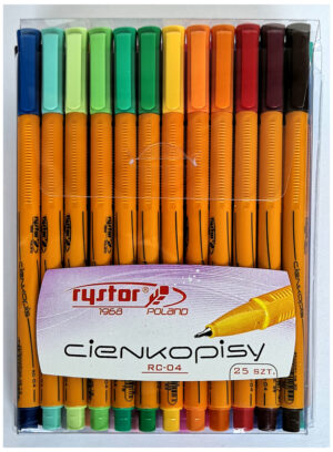 Cienkopisy RC-04 kpl. 25-kol. 403-025, Rystor