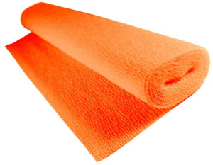 Krepina 180 g/m2 pomarańczowa (Orange) 50x250cm 581, Cartotecnica Rossi