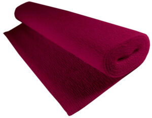 Krepina 180 g/m2 bordowa (Cardinal Red) 50x250cm 584, Cartotecnica Rossi