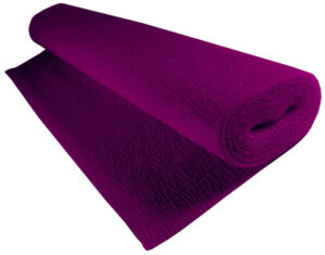 Krepina 180 g/m2 fioletowa (Violet) 50x250cm 593, Cartotecnica Rossi