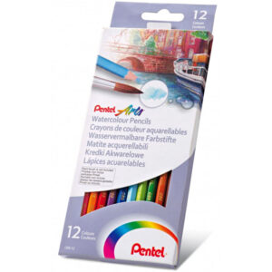 Kredki akwarelowe 12-kol., Pentel
