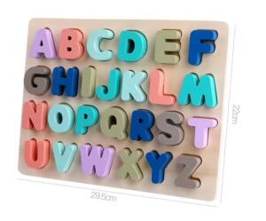 Układanka drewniana - Alfabet litery duże