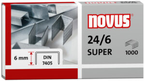 Zszywki 24/6 1000 szt. ocynkowane, Novus