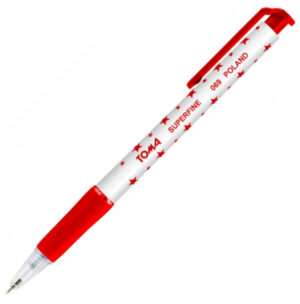 Długopis automatyczny 069 gwiazdki czerw., Toma