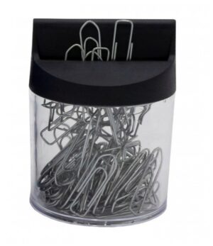 Spinacze 28 mm czarny w pud-magn.100 szt., Tres