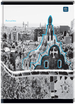 Brulion A4 96 k. gładki oprawa twarda, Interdruk