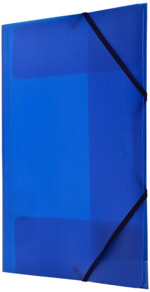 Teczka PP z gumką narożną A4 niebieski, Tetis