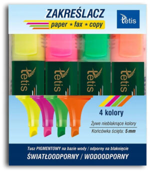 Zakreślacze 4-kol KW015-M4, Tetis