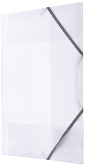 Teczka PP z gumką narożną A4 transparentna, Tetis