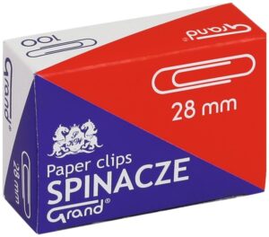 Spinacze 28 mm pud. 100 szt. Grand