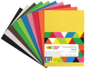 Pianka dekoracyjna A4 10ark, mix, Happy Color