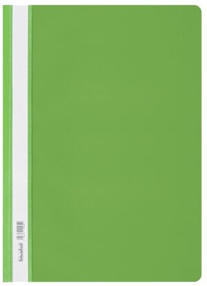 Skoroszyt plastikowy twardy A4 jasno-zielony, Biurfol