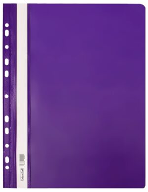 Skoroszyt wpinany plastikowy twardy A4 fioletowy ST-02-11, Biurfol
