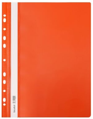 Skoroszyt wpinany plastikowy twardy A4 pomar., Biurfol
