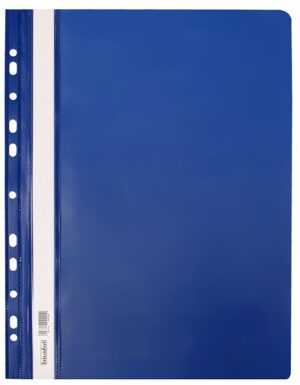 Skoroszyt wpinany plastikowy twardy A4 granat. , Biurfol