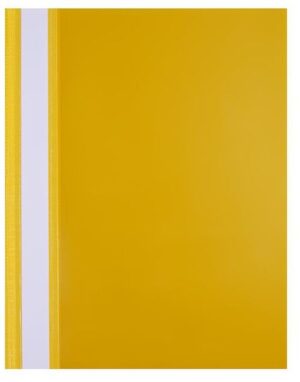 Skoroszyt plastikowy twardy A4 żółty, Biurfol