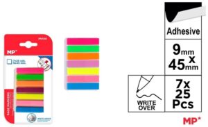 Zakładki indeksujące fluorescencyjne 7-kol. 9x45mm PN109, Main Paper