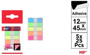 Zakładki indeksujące fluorescencyjne 44x12mm PN108, Main Paper