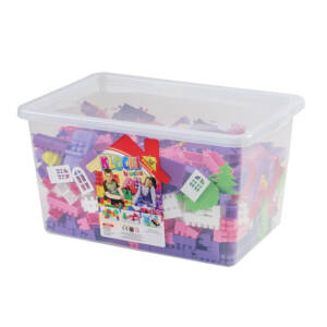 Klocki w mega pojemniku dla dziewczynki 700 el.