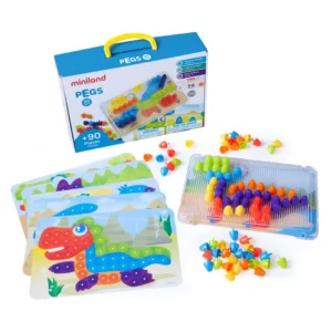 Pinezki 20 mm: Kolorowe dinozaury 90 el.