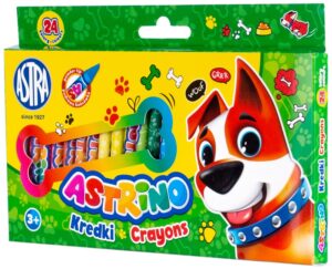Kredki grafionowe 24-kol., Astra