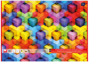 Blok rysunkowy kolor. A3 10 k. barwiony w masie, Interdruk