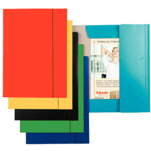 Teczka z gumką A4 lakierowana czerwona, Esselte