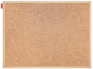 Tablica korkowa 100 x 80 cm rama drewniana 443662, MemoBe