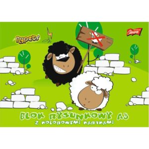 Blok rysunkowy kolor. A3 16 k., Unipap