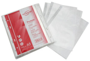 Koszulki do segregatora A5 40mic. 100 szt, Titanum