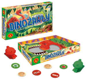 Gra zręcznościowa Katapulty z żetonami, Dinożarły, Alexander