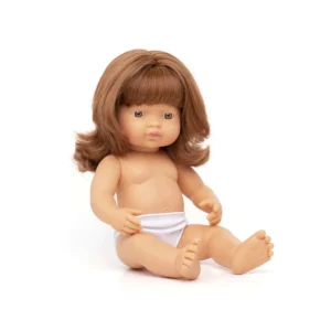 Lalka dziewczynka Europejka ruda 38 cm