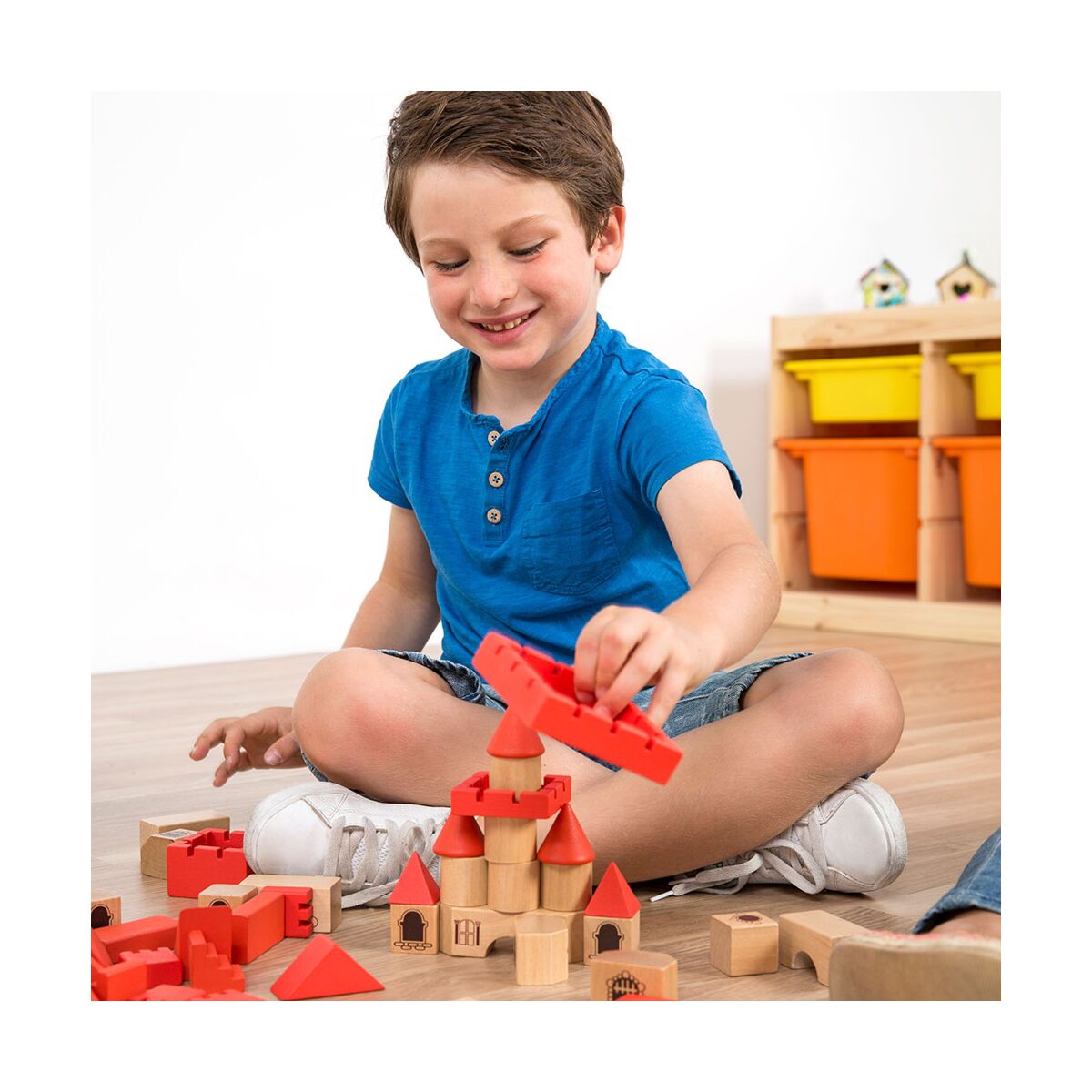 Drewniane Klocki Zamek 100 el. - Image 2