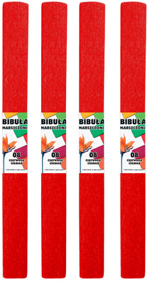 Krepina czerw.-ciem. rolka 50 x 200 cm kol. 08, Starpak