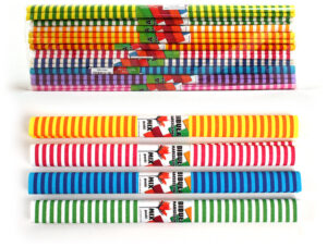 Krepina paski mix rolka 50 x 200 cm różne kolory, Starpak